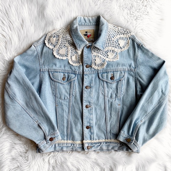 upcycled jean jacket